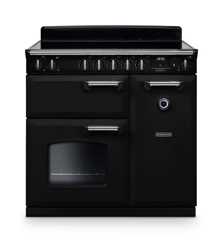 Rangemaster Classic 90cm Chrome Induction Rangecooker - Image 3