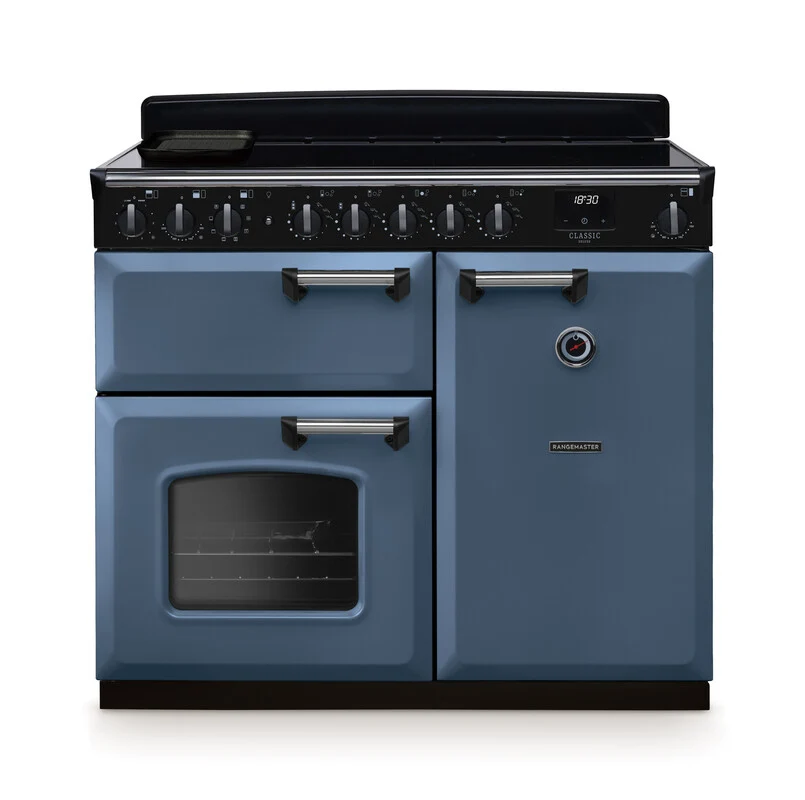 Rangemaster Classic Deluxe 100cm Chrome Induction Rangecooker - Image 5