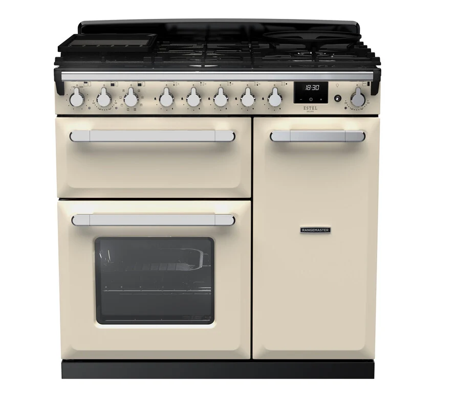 Rangemaster Dual Fuel Estel Deluxe 90cm Chrome Trim - Image 3