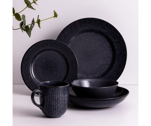 Reactive Linear Black Bowl 16Cm - Image 2