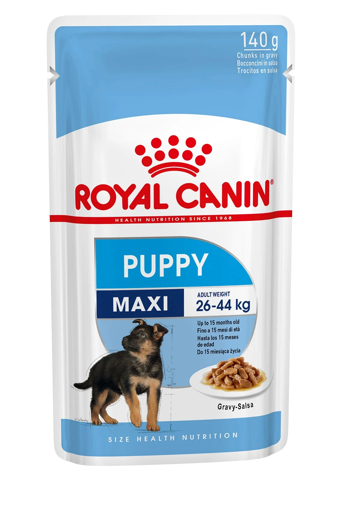 Royal Canin Maxi Puppy in Gravy Pouch 140g