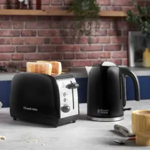 Russell Hobbs 2 Slice Toaster - Black / Stainless Steel | 26550 - Image 2