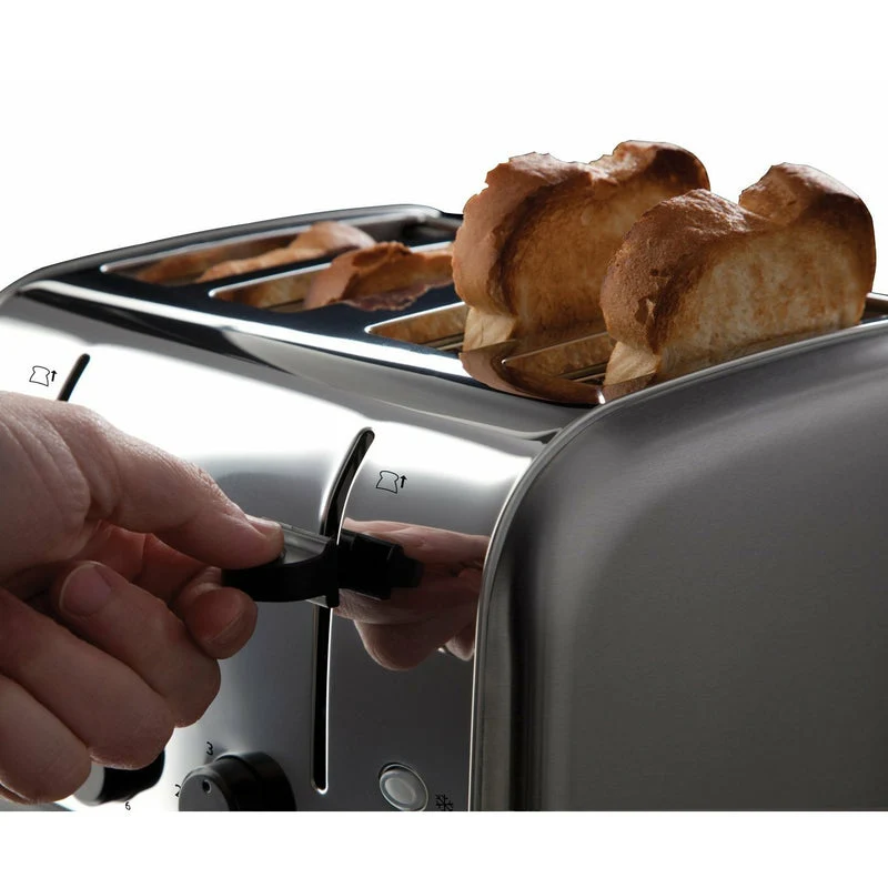Russell Hobbs Futura 1500W 4 Slice Toaster - Stainless Steel | 18790 - Image 2