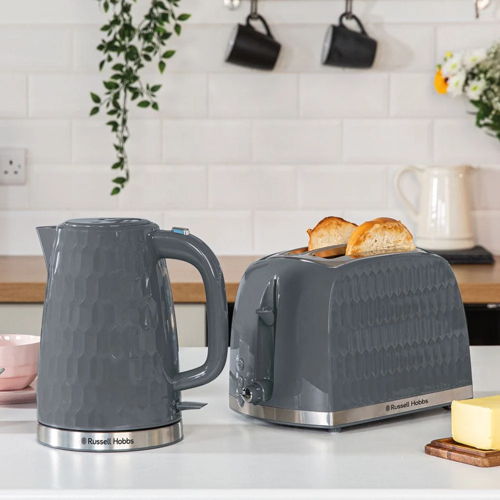 Russell Honeycomb Hobbs Toaster | Grey - Image 7