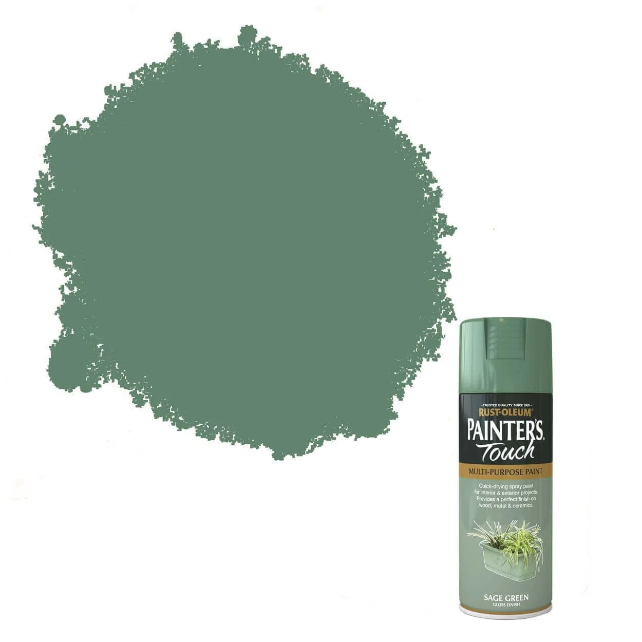 Rust-Oleum Painter's Touch Sage Green 400ml - Image 2