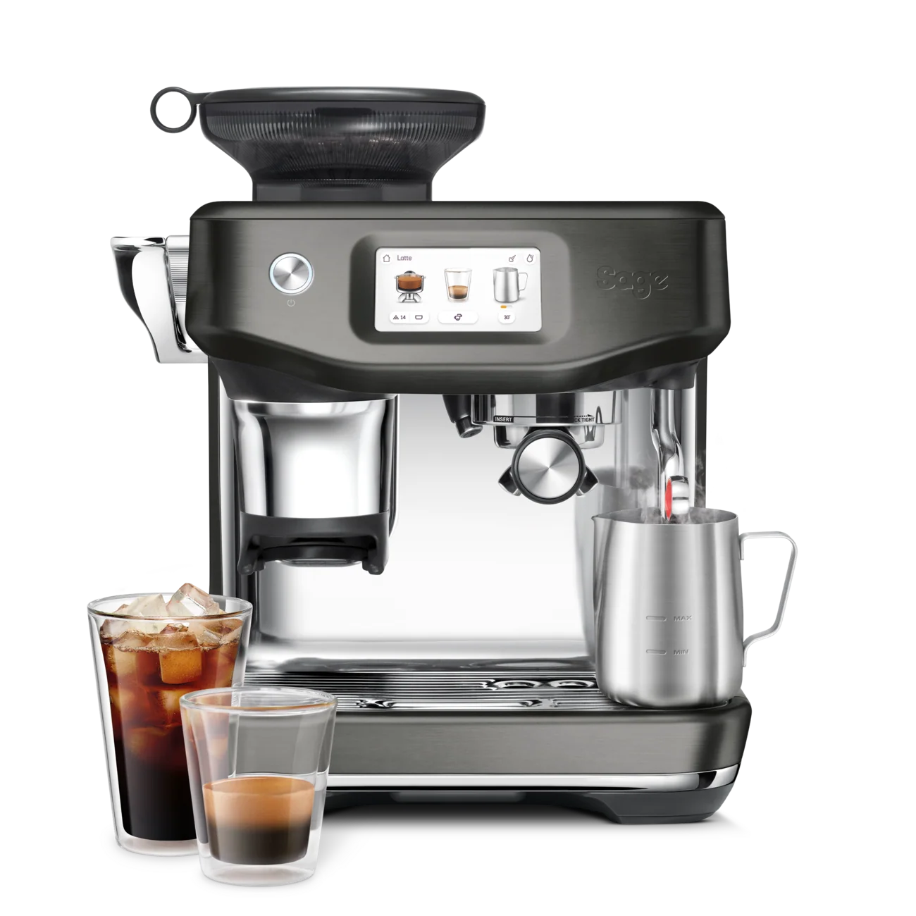 Sage Touch Impress Cold Brew Enabled | Black Stainless Steel
