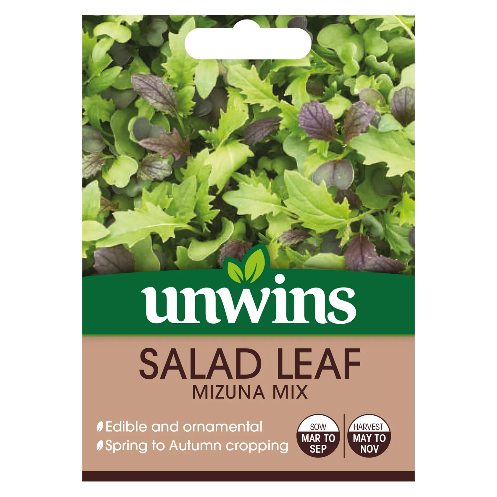 Salad Leaf Mizuna Mix