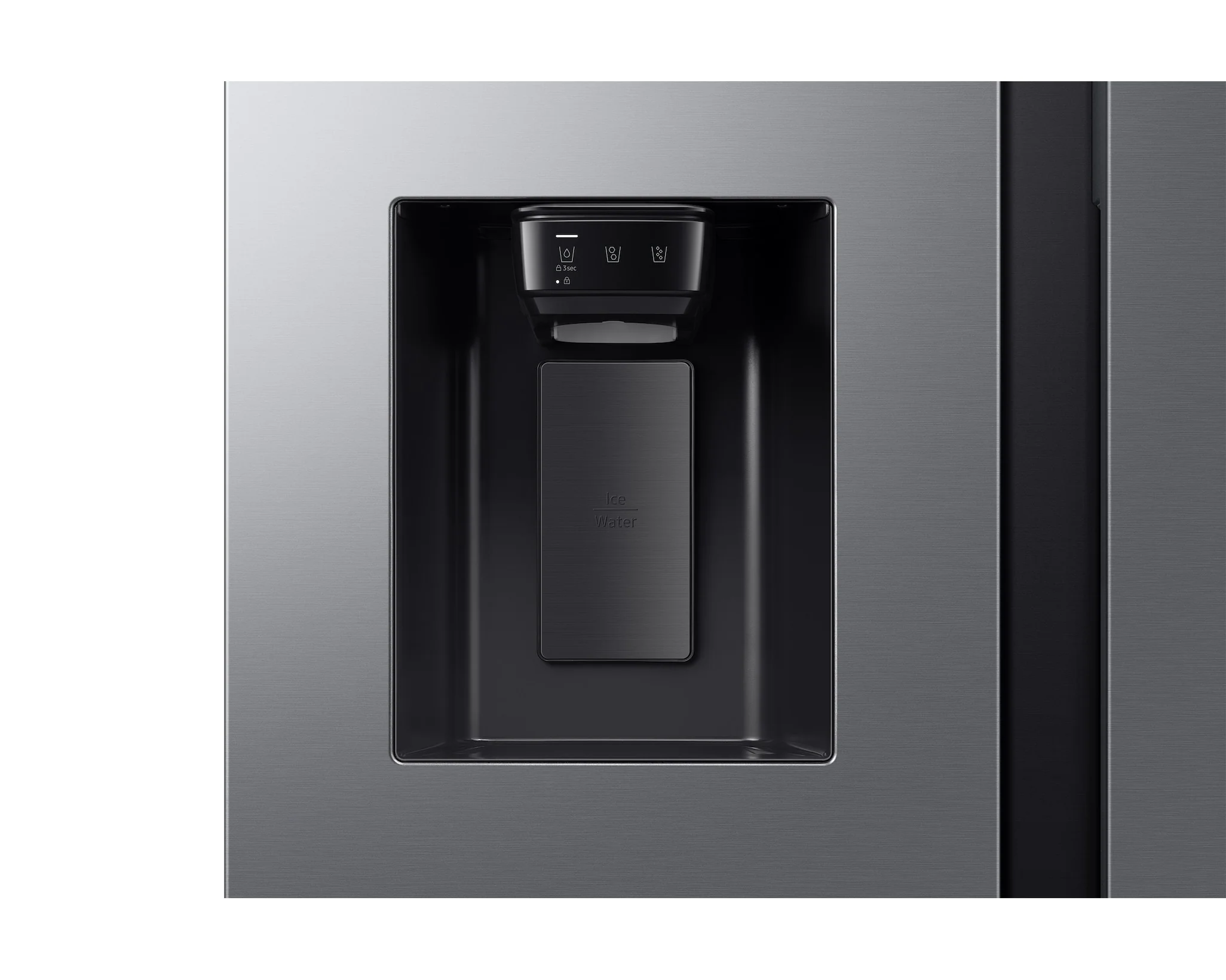 Samsung American Fridge Freezer | Plumbed AI Series 6 SBS  | Stainless Steel RS70F64KETEU - Image 3