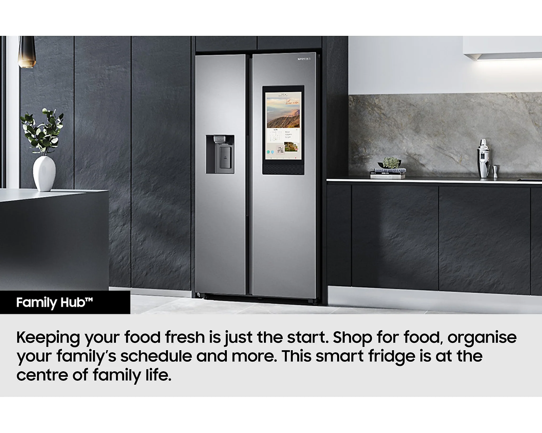 Samsung Smart SBS Family Hub American Fridge Freezer | Black - Image 6