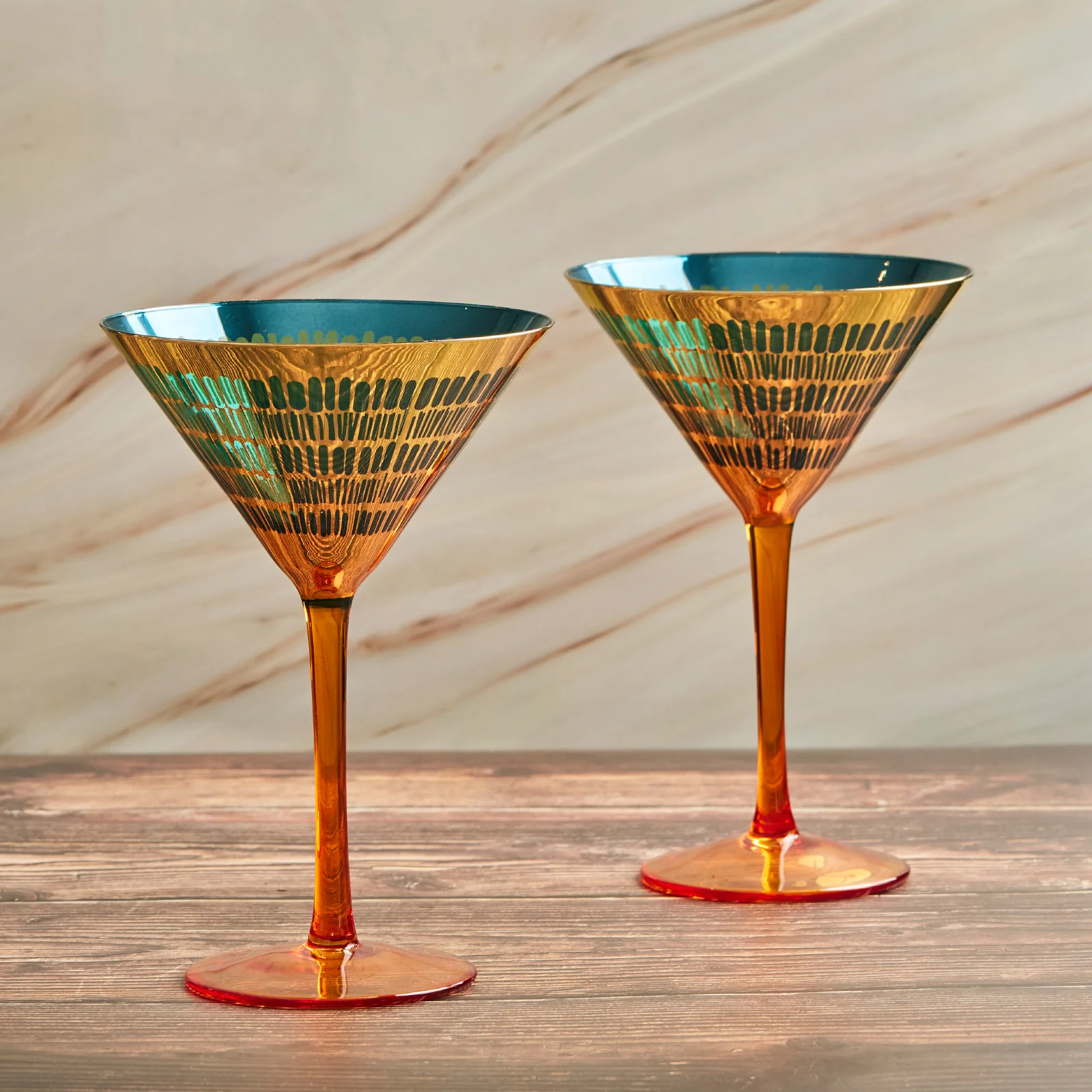 Set of 2 Fiesta Cocktail Glasses - Image 2