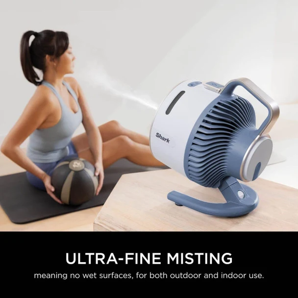 Shark FlexBreeze HydroGo Misting Fan Glacier Blue| FA050UKBL - Image 2