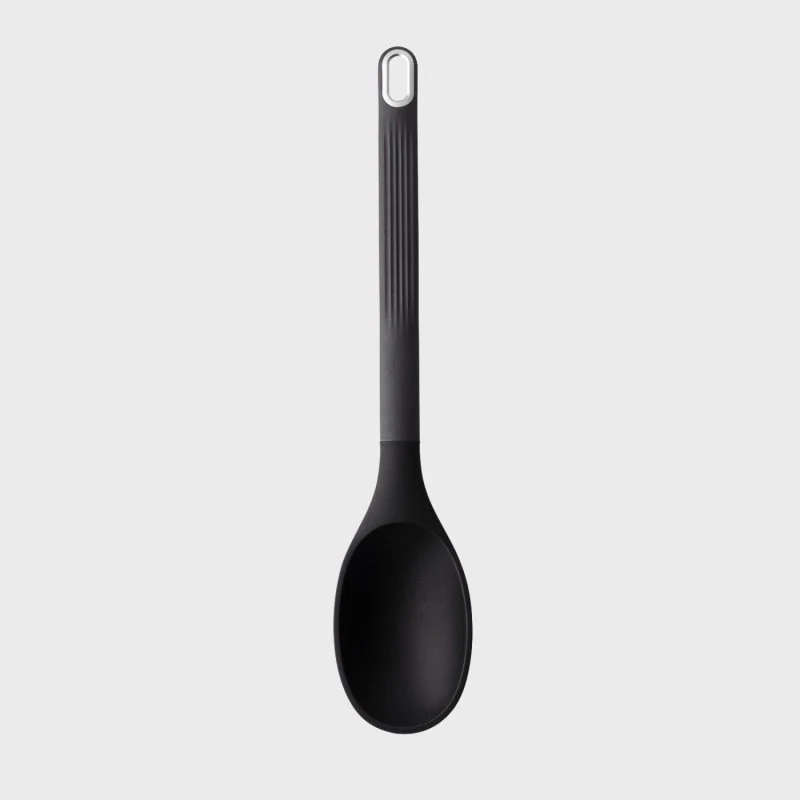 Silicone Solid Spoon - Black - Image 2
