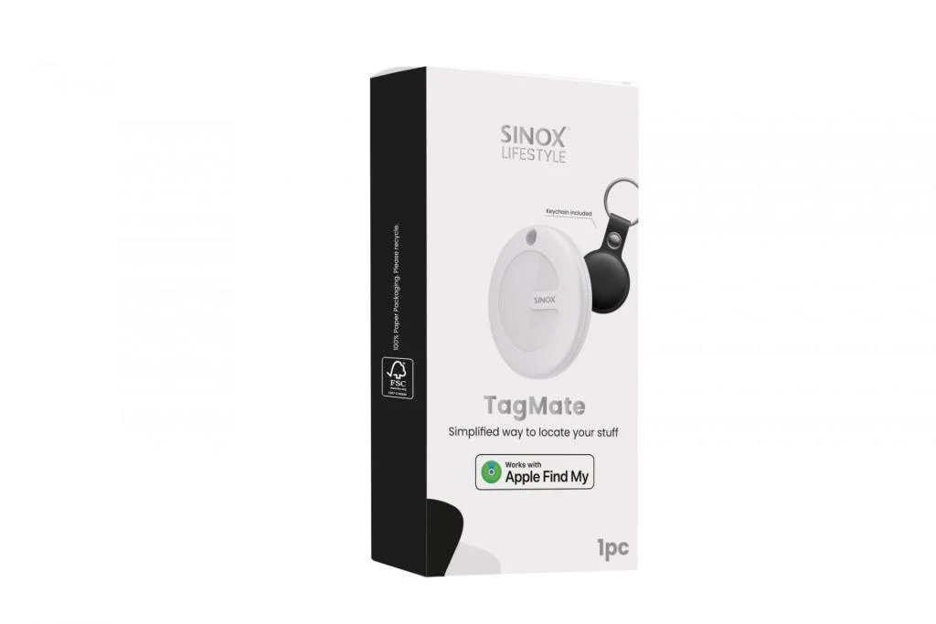 Sinox Tracker Tag with Case & Key Ring
