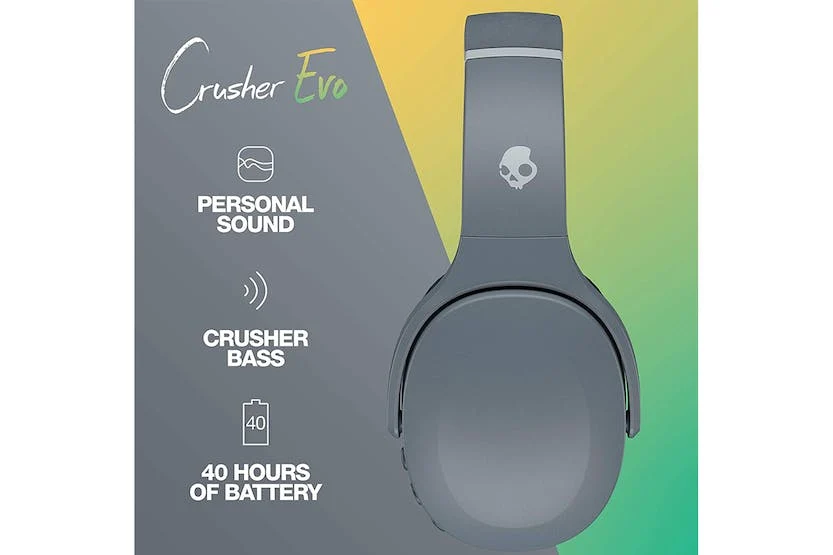 Skullcandy Crusher Evo Wireless Over-Ear Grey - Image 3