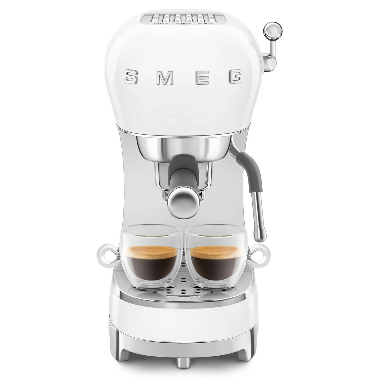 Smeg Smeg 50’s Style Espresso Coffee Maker – White| ECF02WHUK - Image 6