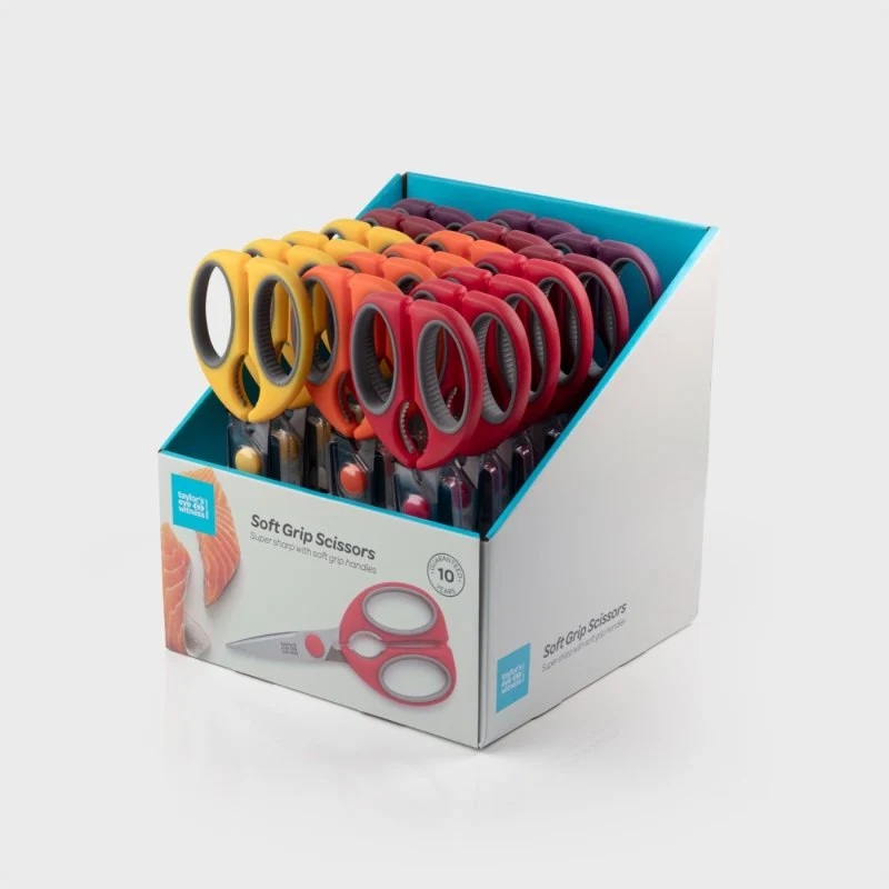 Soft Grip Kitchen Scissors 8.5"/ 21cm, soft touch handles - Image 2