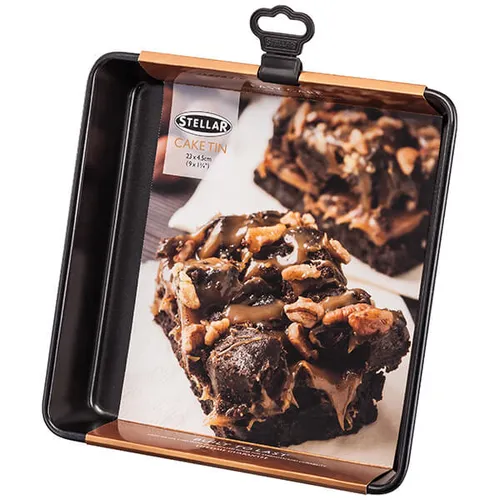 Stellar Bakeware Square Cake Tin Springform 9''23cm non stick - Image 2