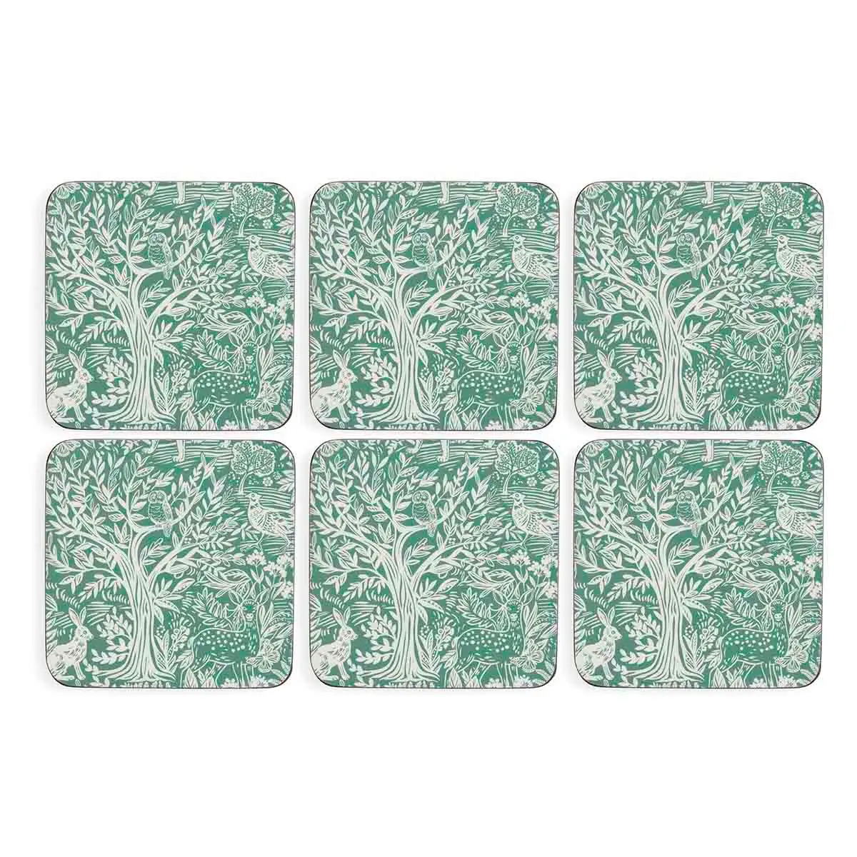 Tapestry Sage Coasters - Set of 6 - Image 2