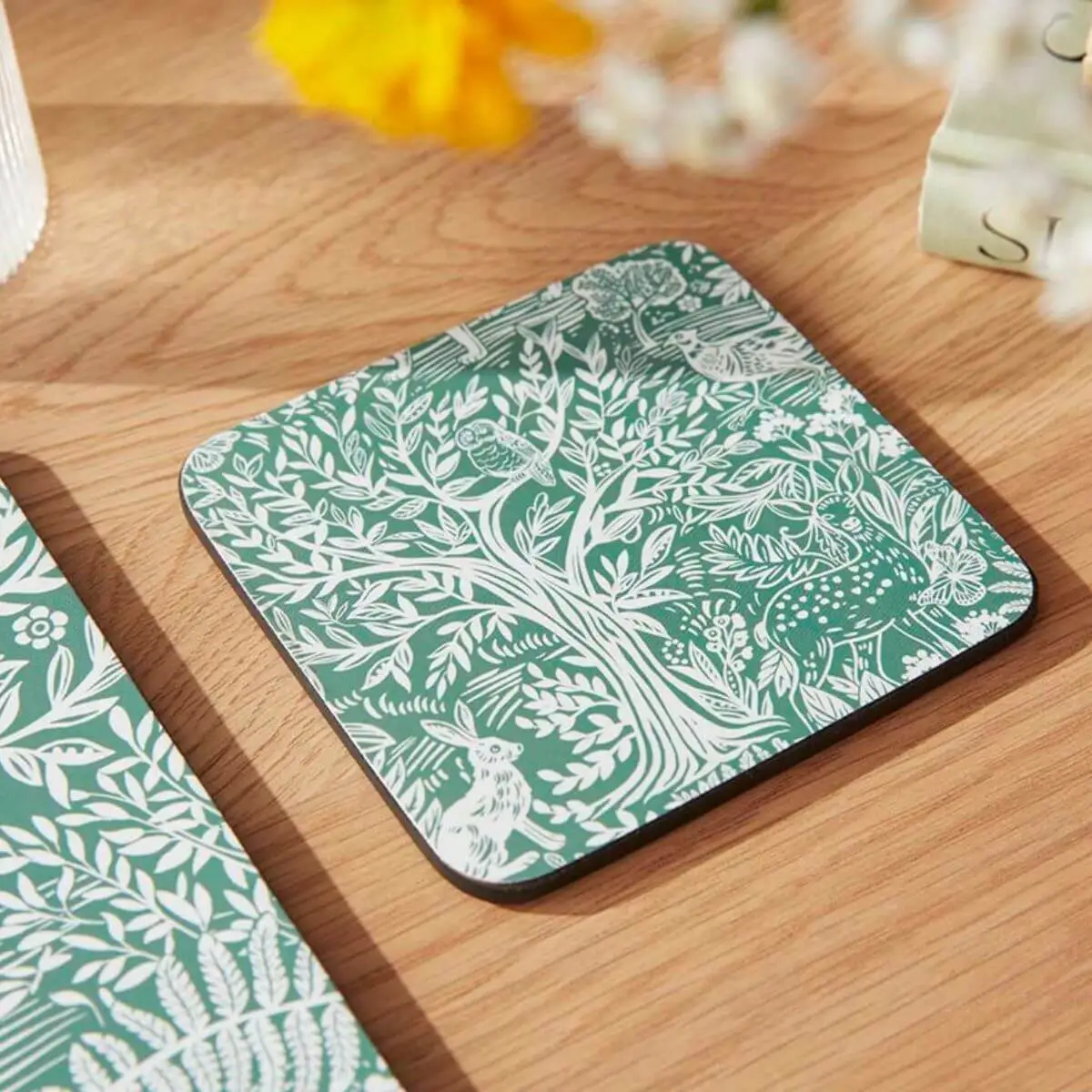 Tapestry Sage Coasters - Set of 6 - Image 4