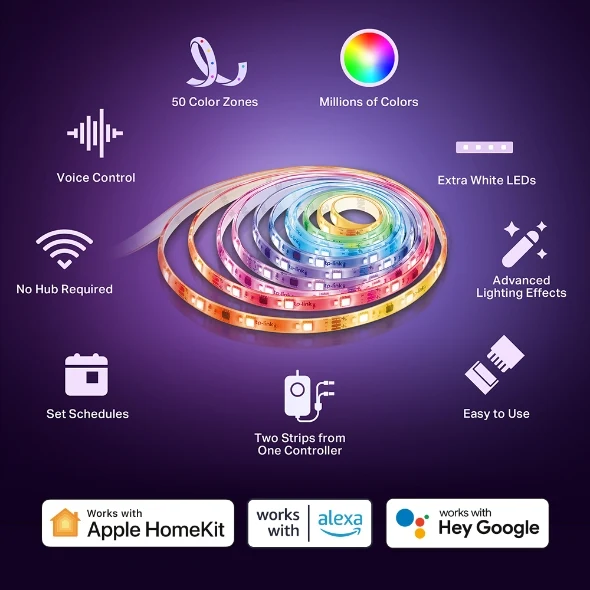 TAPO Smart Wi-Fi Light Strip, Multicolor - Image 2