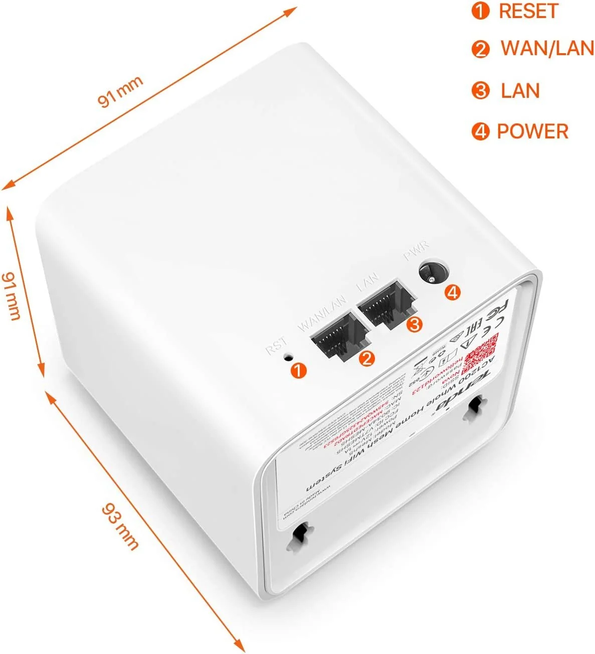 Tenda Nova MW5s Mesh WiFi System Home WiFi Mesh Network - 2500sq² WiFi Coverage - Image 2
