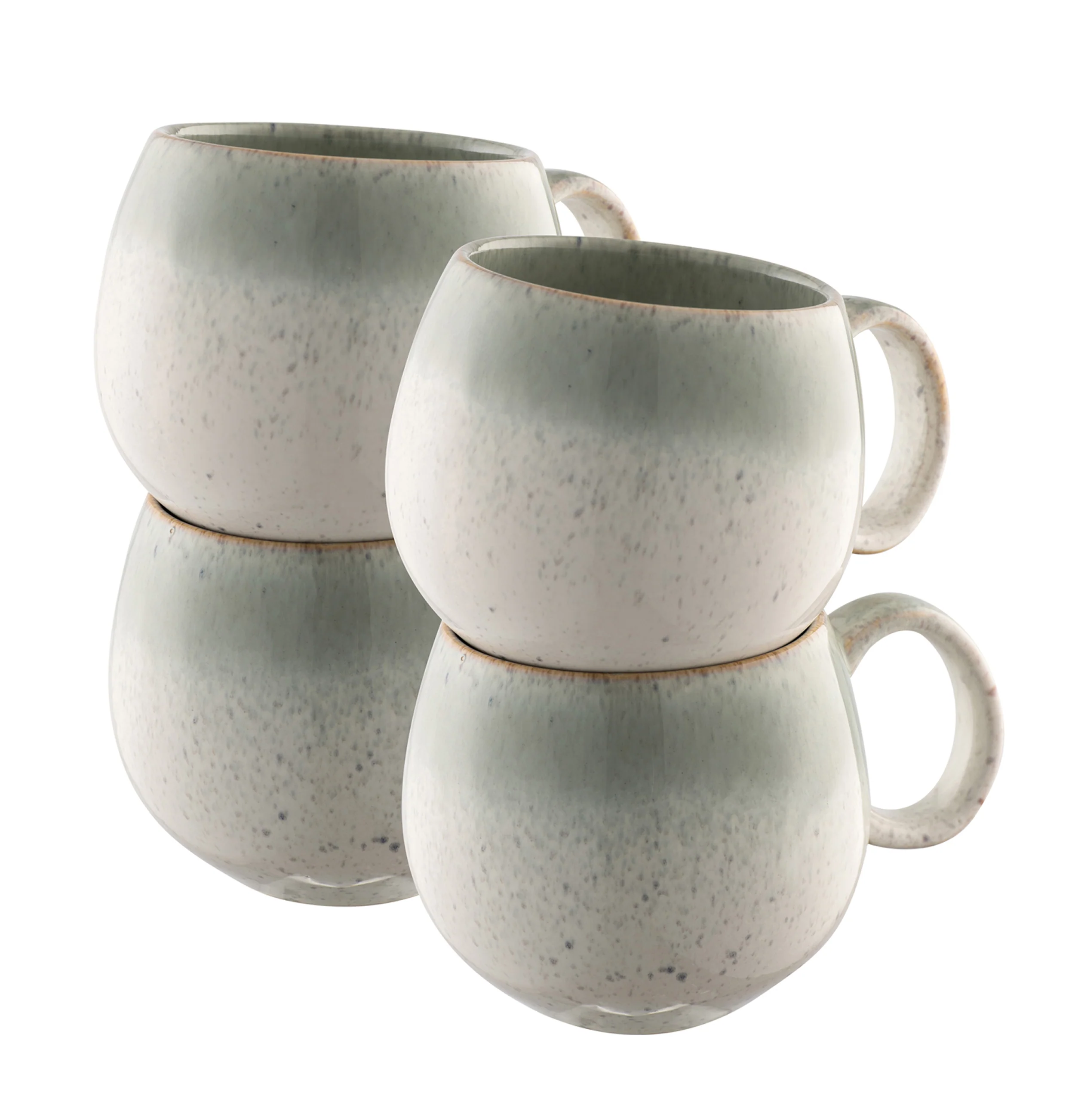 Tivoli Stoneware 4 Piece Round Mug Set