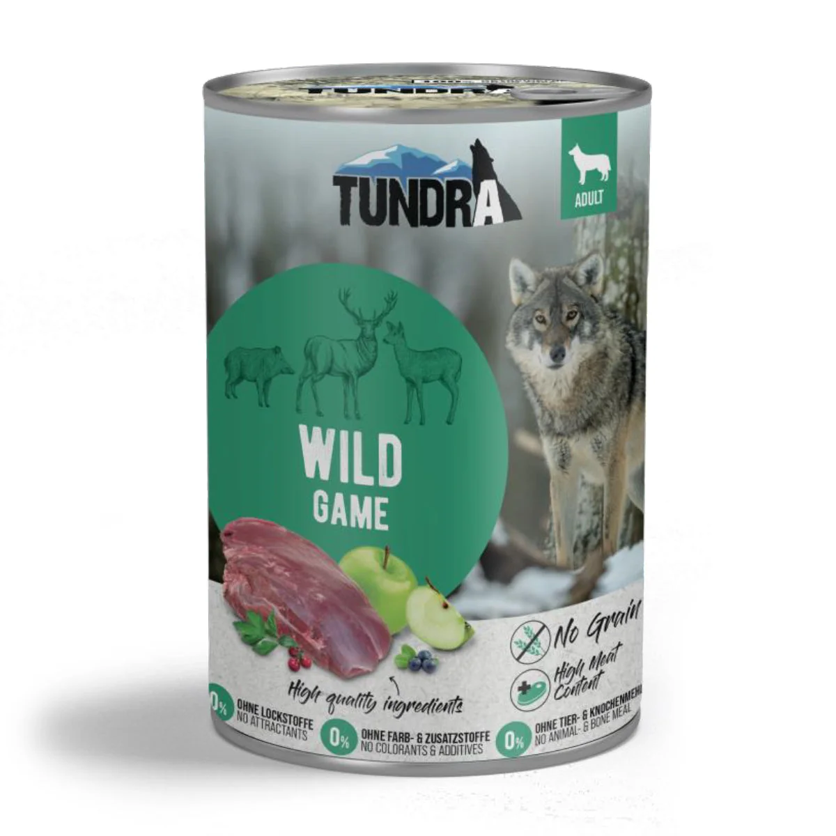 Tundra Wild Game Tin Wet Dog Food 800g (6)