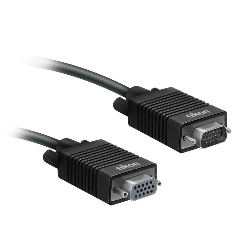 VGA cable 15 pin male to VGA 15 pin female, cable length 1,5 m.