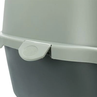 Vico Hooded Litter Tray - Grey | Cat Litter Tray - Image 3