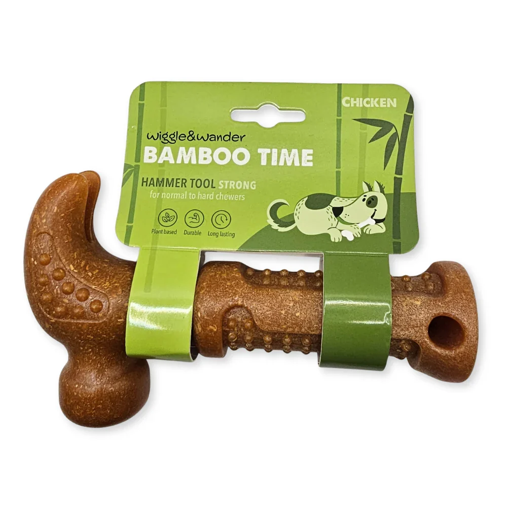 Wiggle & Wander Bamboo Time Chew - Hammer Tool
